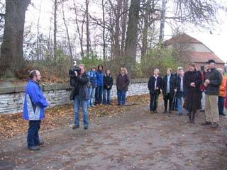 Begrung der Wanderer im beisein des Zweiten deutschen Fernsehen